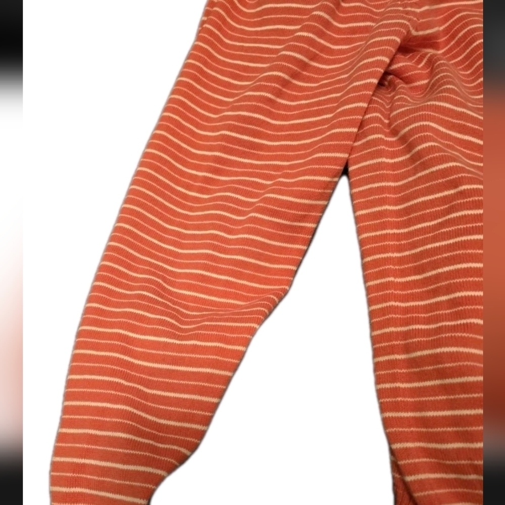 Robert Claridge Sweater 2X Orange White Stripe Crewneck Pullover Cardigan 💵 - Picture 5 of 11